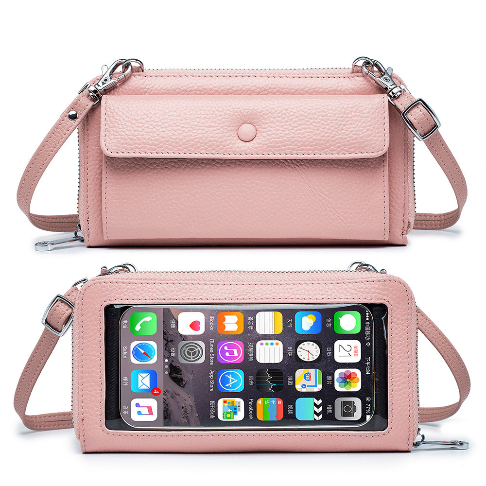 Women's Touch Screen Transparent Mobile Mini Bags