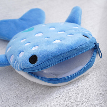 Shark Plush Cute Pendant Cable Zipper Children's Coin Purse