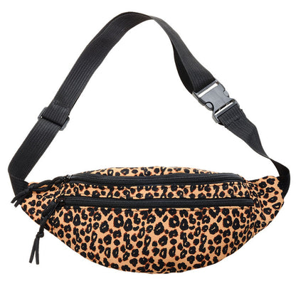 Women's Leopard Print Portable Fashion Point Waist Packs