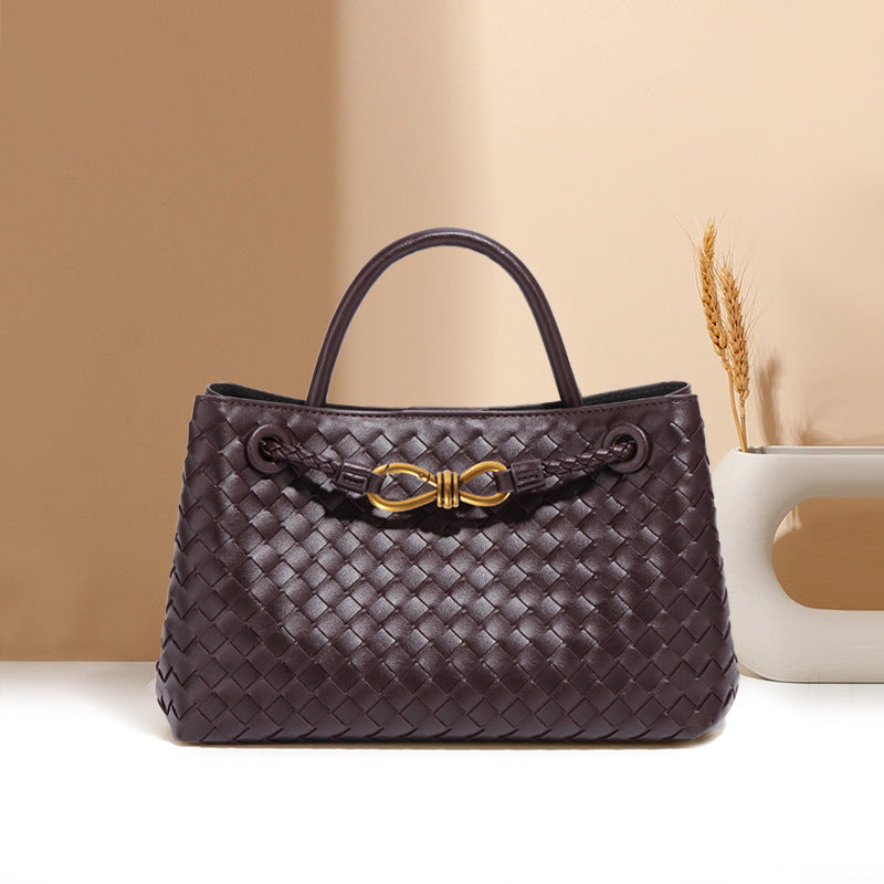 Women's Stylish Good Texture Woven Niche Large Capacity Bags