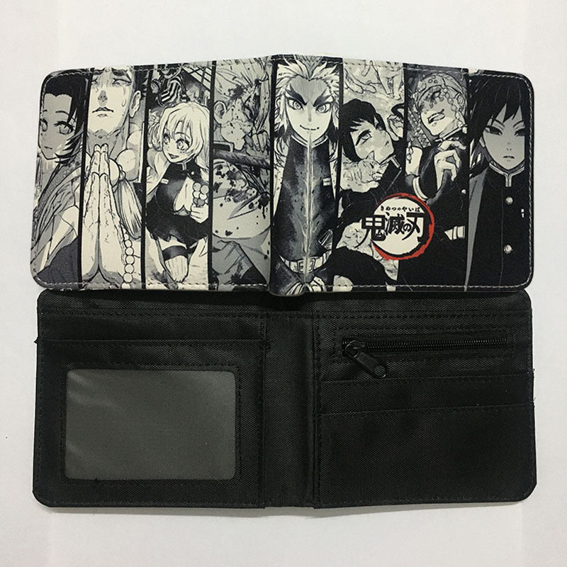 Anime Peripheral Ghost Blade Extinction Cartoon Printed Character Ladies Wallets