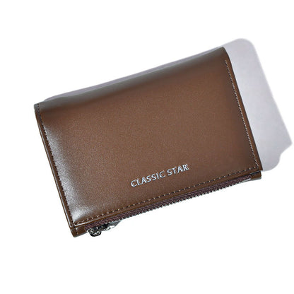 Women's Fashion Simple Zipper Short Large Capacity Ladies Wallets