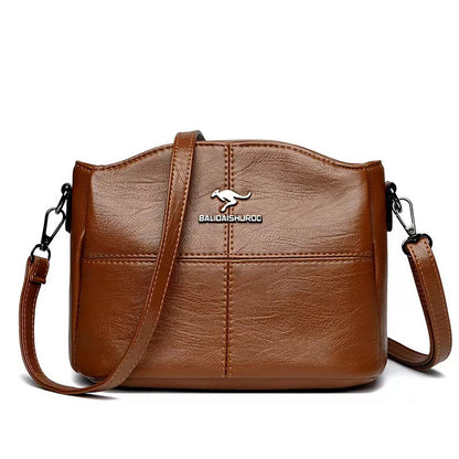 Women's Slouchy Cool Stitching Trendy Mom Handbags