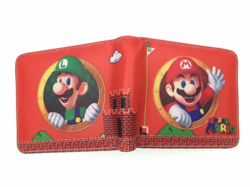 Super Mary Short Mario Unisex Leather Ladies Wallets