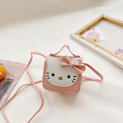 Nouveaux sacs d'accessoires pour enfants avec un joli nœud en forme de chat