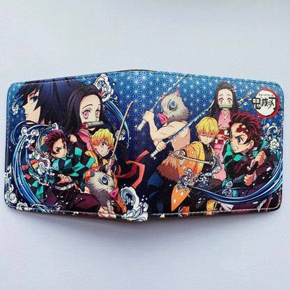 Anime Peripheral Ghost Blade Extinction Cartoon Printed Character Ladies Wallets