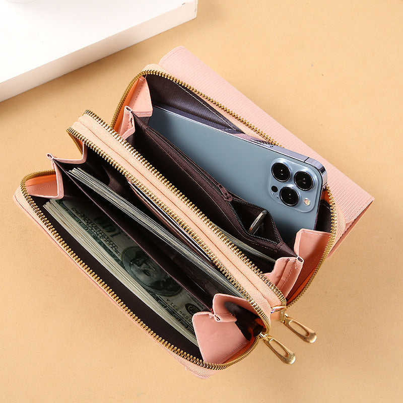 Attractive Innovative Women's Korean Mid-length Clutch Coin Purses