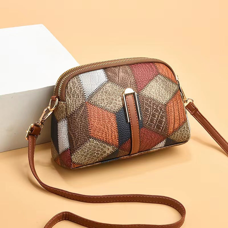 Attractive Women's Spring Embroidery Thread Mobile Phone Bags