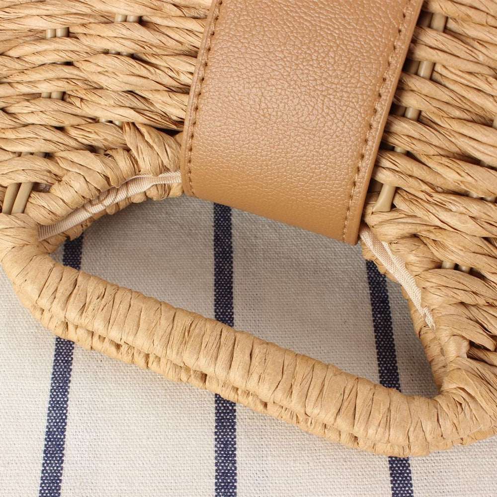 Style Woven Niche Western Straw Seaside Crossbody Bags