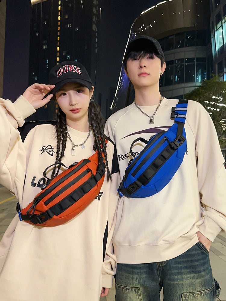 Men's Lure Waterproof Couple Versatile Contrast Color Waist Packs