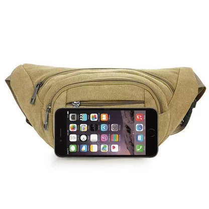 Women's & Men's & Running Canvas Cashier Construction Site Men's Waist Packs