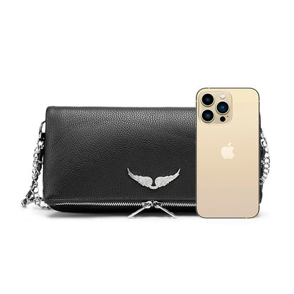 Women's Wings Metal Chain Terms Spanish Fashion Crossbody Bags