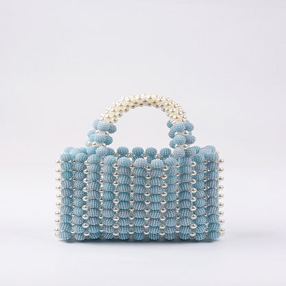 Waxberry Ball Pearl Dinner Dress Hand-woven Design Handbags