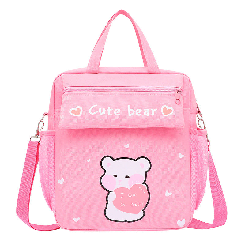 Children's Korean Style Tuition Cute Portable Document Large Elementary School Students' Schoolbags