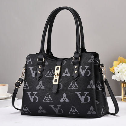 Simple Elegant Printed Large Capacity Korean Handbags