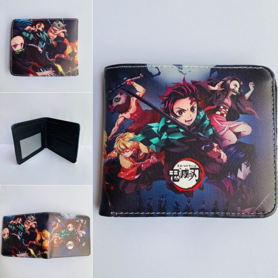 Anime Peripheral Ghost Blade Extinction Cartoon Printed Character Ladies Wallets