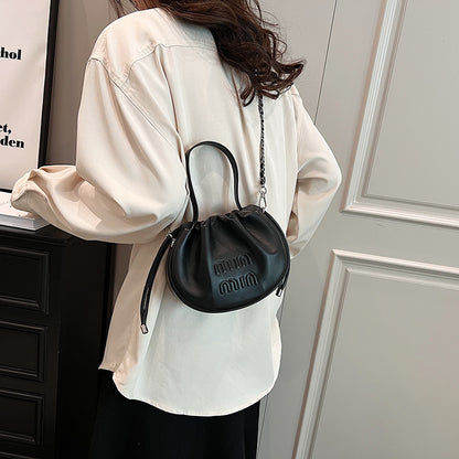 Pleated Chain Portable Cloud Fashion Small Crossbody Bags