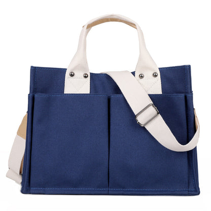 Women's Canvas Korean Simple Fashion Artistic Style Bags