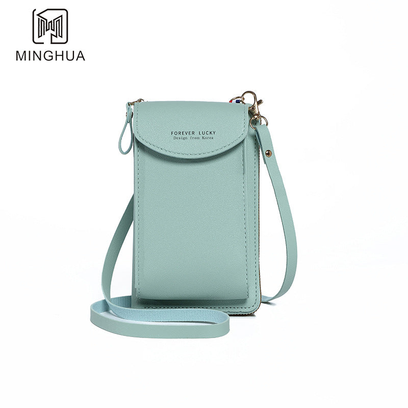 Women's Mobile Solid Color Simple Multifunctional Cell Phone Bags