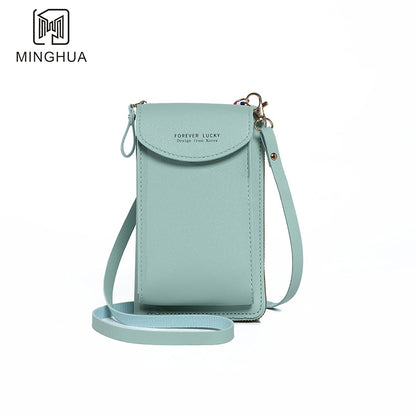 Women's Mobile Solid Color Simple Multifunctional Cell Phone Bags