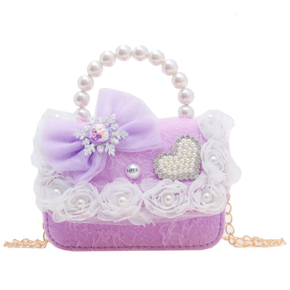 Porte-monnaie portable pour enfants, petite princesse chic et mignonne