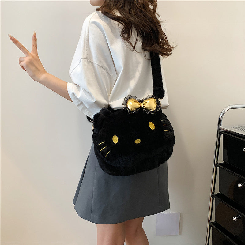 Innovative Unique Cartoon Cute Plush Portable Crossbody Bags