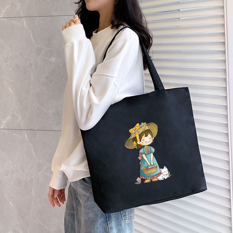 Women's Canvas Tote Large Capacity Hand Carrying Shoulder Bags