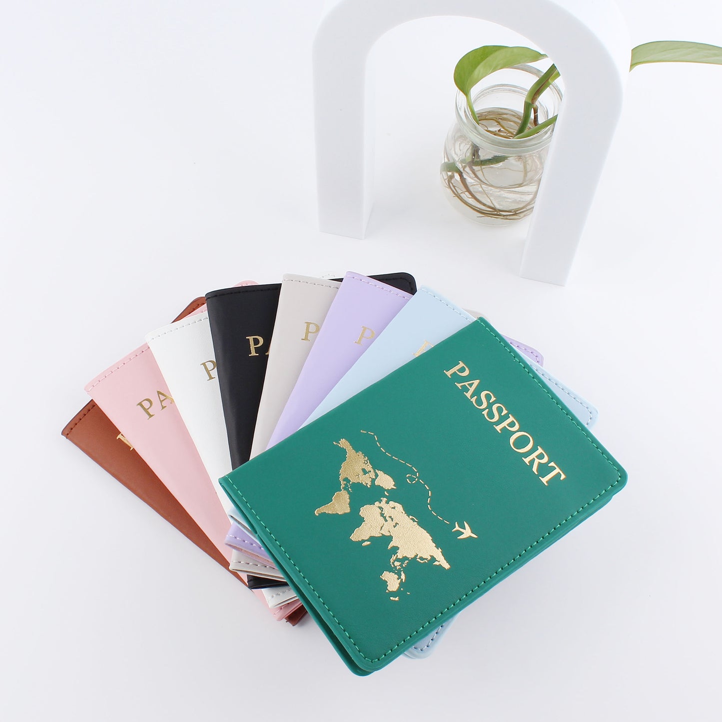 Coffret cadeau passeport en cuir pour couple, cérémonie de mariage