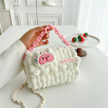 Doll Hand-woven Material Wool Self-made For Crossbody Bags