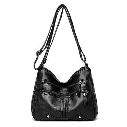 Women's Female Lady Soft Leather Mother Crossbody Bags