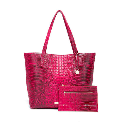 Sac à main fourre-tout pour femme motif crocodile rétro Brahmin