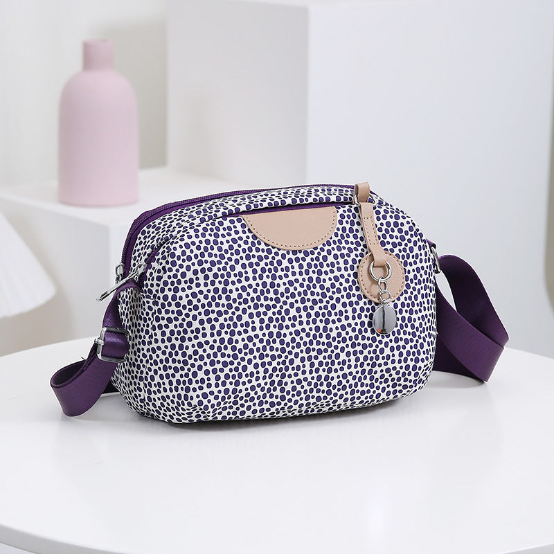 Women's Printed Large Capacity Korean Small Square Crossbody Bags