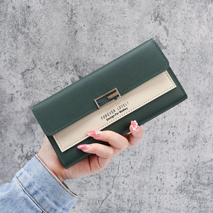 Women's Trendy Long Clutch Multifunction Leather Ladies Wallets