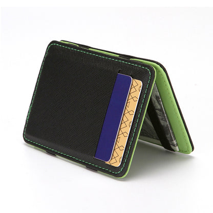 Men's Flip Magic Cross Pattern Fashion Short Men's Wallets