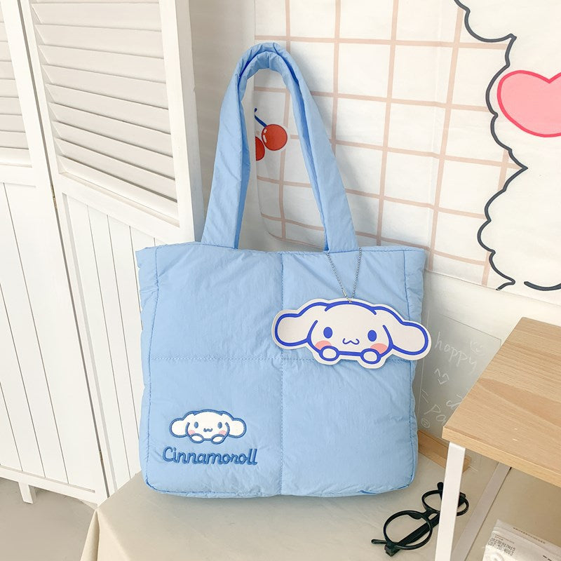 Rabbit Down Cloth Large Capacity Good-looking Handbags