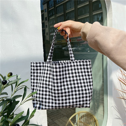 Artistic Portable Lunch Style Plaid Mummy Handbags