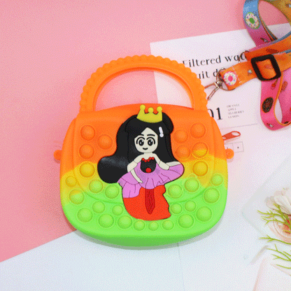 Killer Pioneer Cartoon Color Silicone Portable Children's Coin Purse