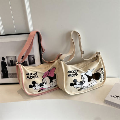 Canvas Female Fashion Large Capacity One Crossbody Bags