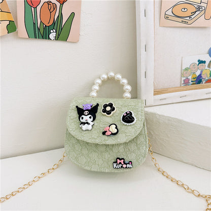 Children's Little Princess Clow Super Cute Pearl Children's Shoulder Bags