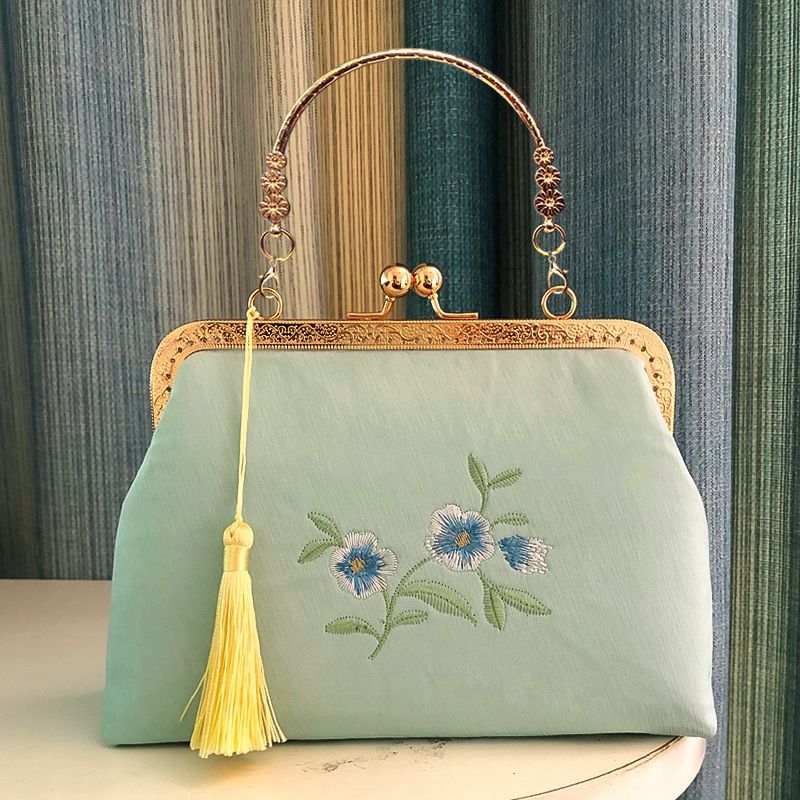 Antique Embroidery Fresh With Cheongsam Vintage Crossbody Bags