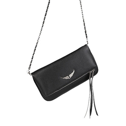 Wings Style Rhinestone French Portable Chain Shoulder Bags