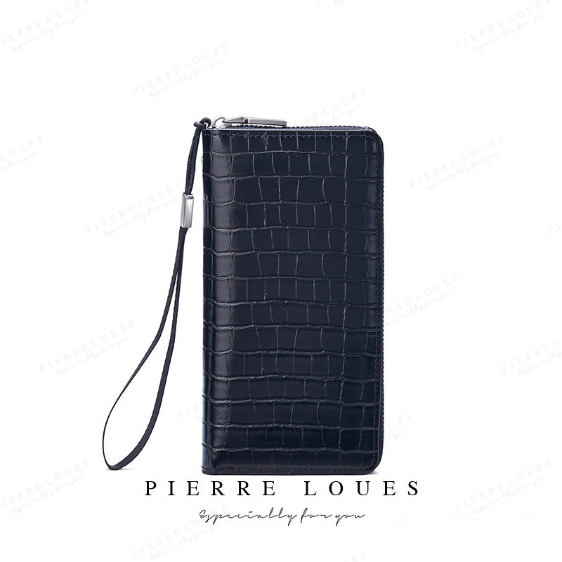 Women's Retro High-grade Long Large Capacity Zipper Ladies Wallets