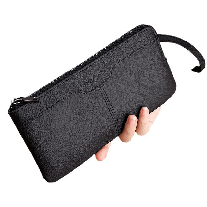 Layer Cowhide Clutch Fashion Trendy Mobile Phone Bags