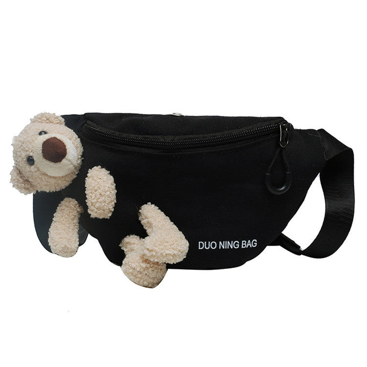 Women's Little Bear Canvas Fashionable Cute Waist Packs