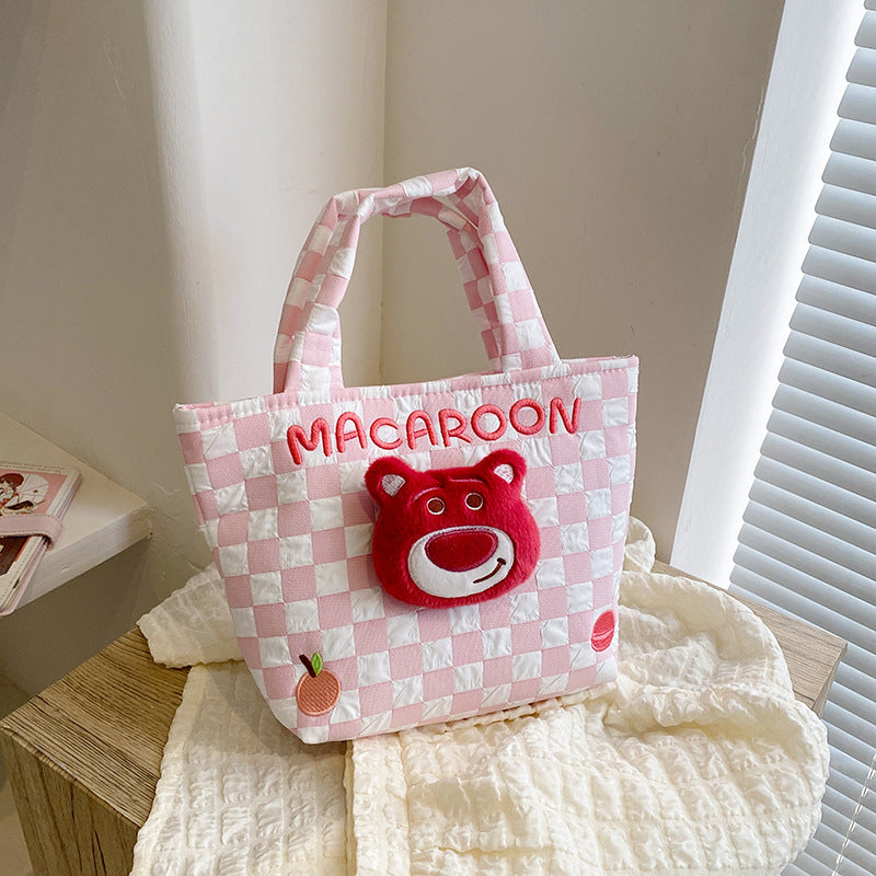 Children's Korean Style Cute Doll Heart Storage Handbags