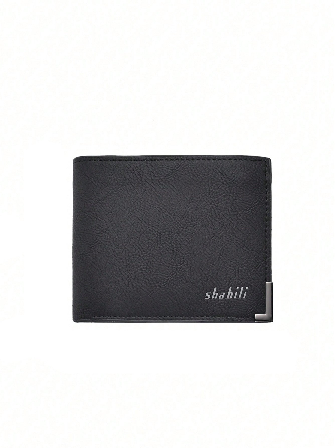 Porte-cartes en cuir souple pour homme, vert, court et tendance