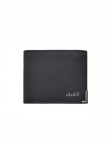 Porte-cartes en cuir souple pour homme, vert, court et tendance