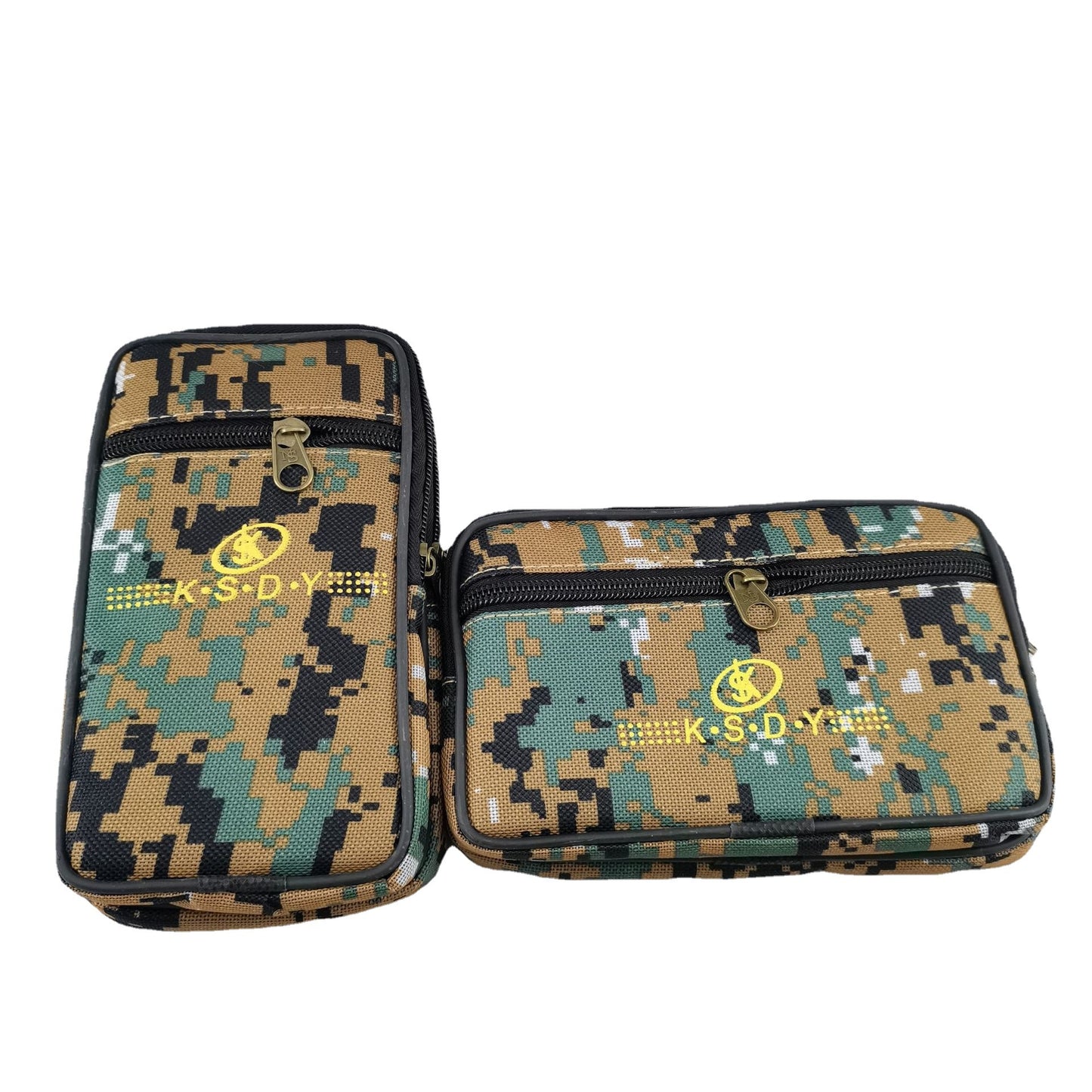 Sacs plats en toile pour hommes, motif camouflage, pour téléphones portables et divers