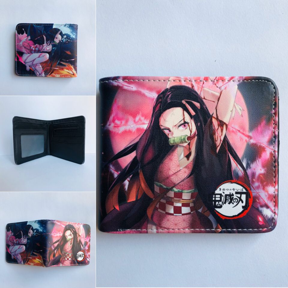 Anime Peripheral Ghost Blade Extinction Cartoon Printed Character Ladies Wallets