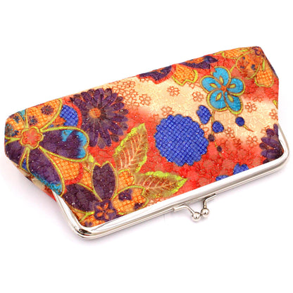 Women's Fashion Embroidery Long Fabric Clutch Ten Ladies Wallets